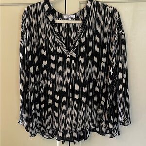 Parker Monochrome Patterned Blouse, Size L